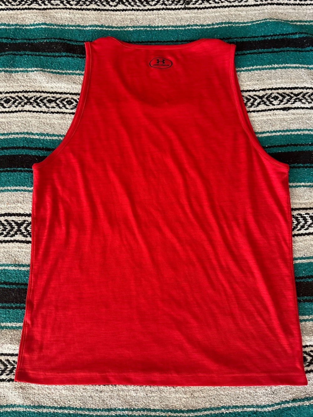 Under Armour Men's Loose Fit Stretchy Tank in Red - Picture 2 of 6